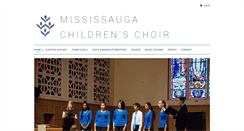 Desktop Screenshot of mississaugachildrenschoir.com