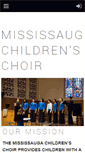 Mobile Screenshot of mississaugachildrenschoir.com